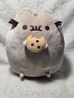Pusheen Cookie Cat Plush 9" Stuffed Toy Grey with Stripes Gund NO HANGTAG